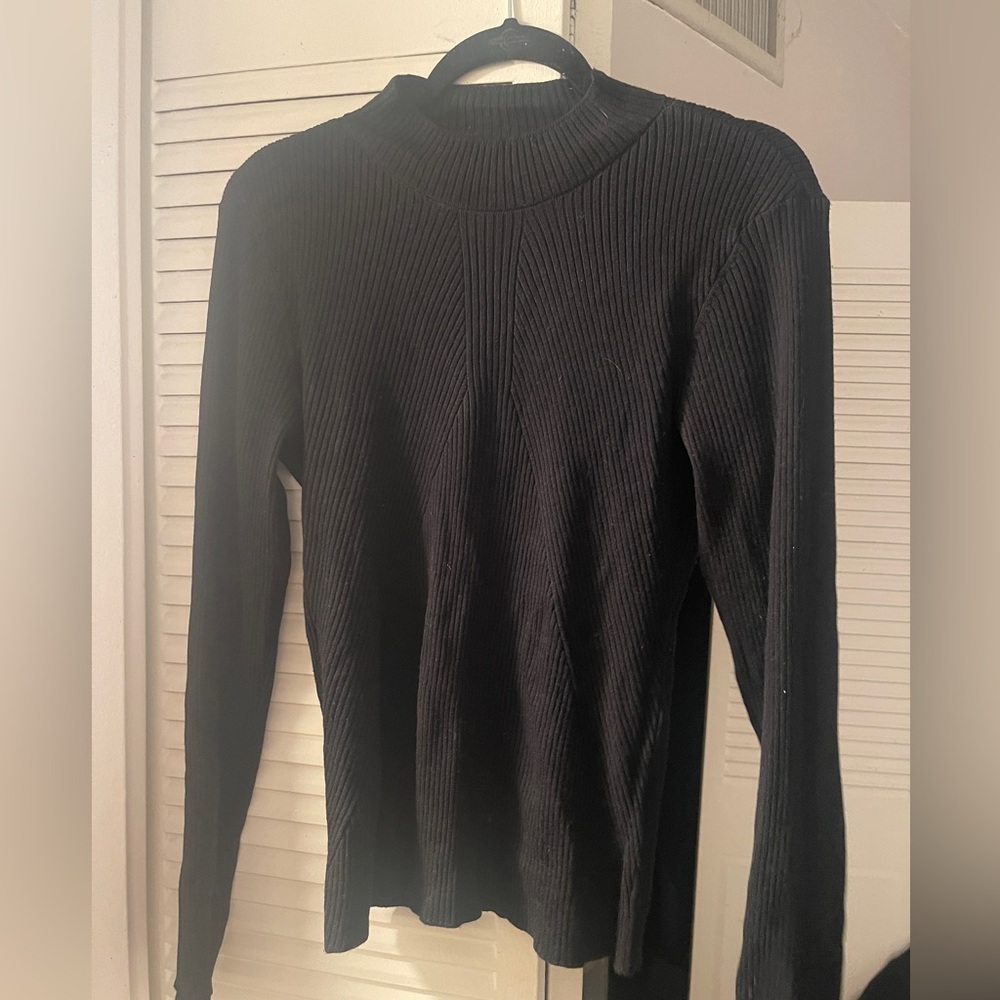 Mock turtle neck ribbed sweater from H&M